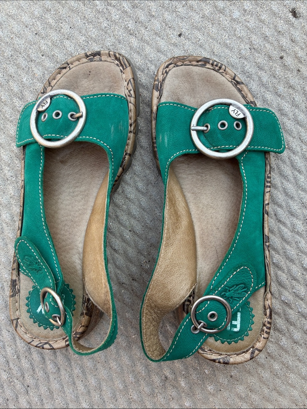 Fly London Woman’s Tram Leather Sandals - Picture 14 of 14
